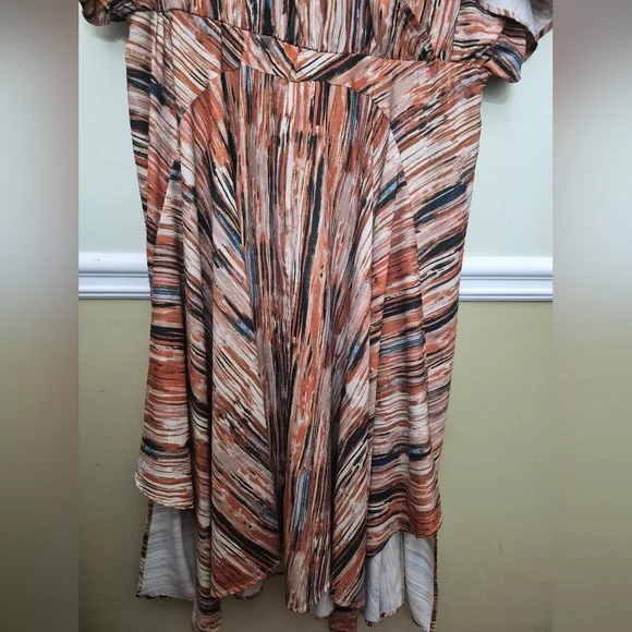 Soft Surroundings Cyra Patterned Midi Dress 1X - Picture 4 of 6